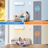 Magnetic Thermal Insulated Door Curtain for Winter Fits Door Size 36" x 82" Temporary Thermal Insulation Door Cover Upgraded Thicker Oxford Cloth