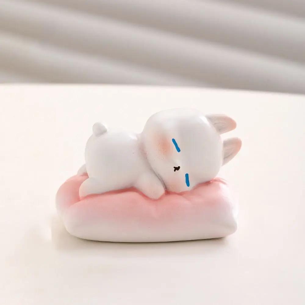 Car Decoration Creative Cartoon Sleeping Animal Figurine Cute Resin Crafts Miniature Figurine Ornament Unique Animal Doll