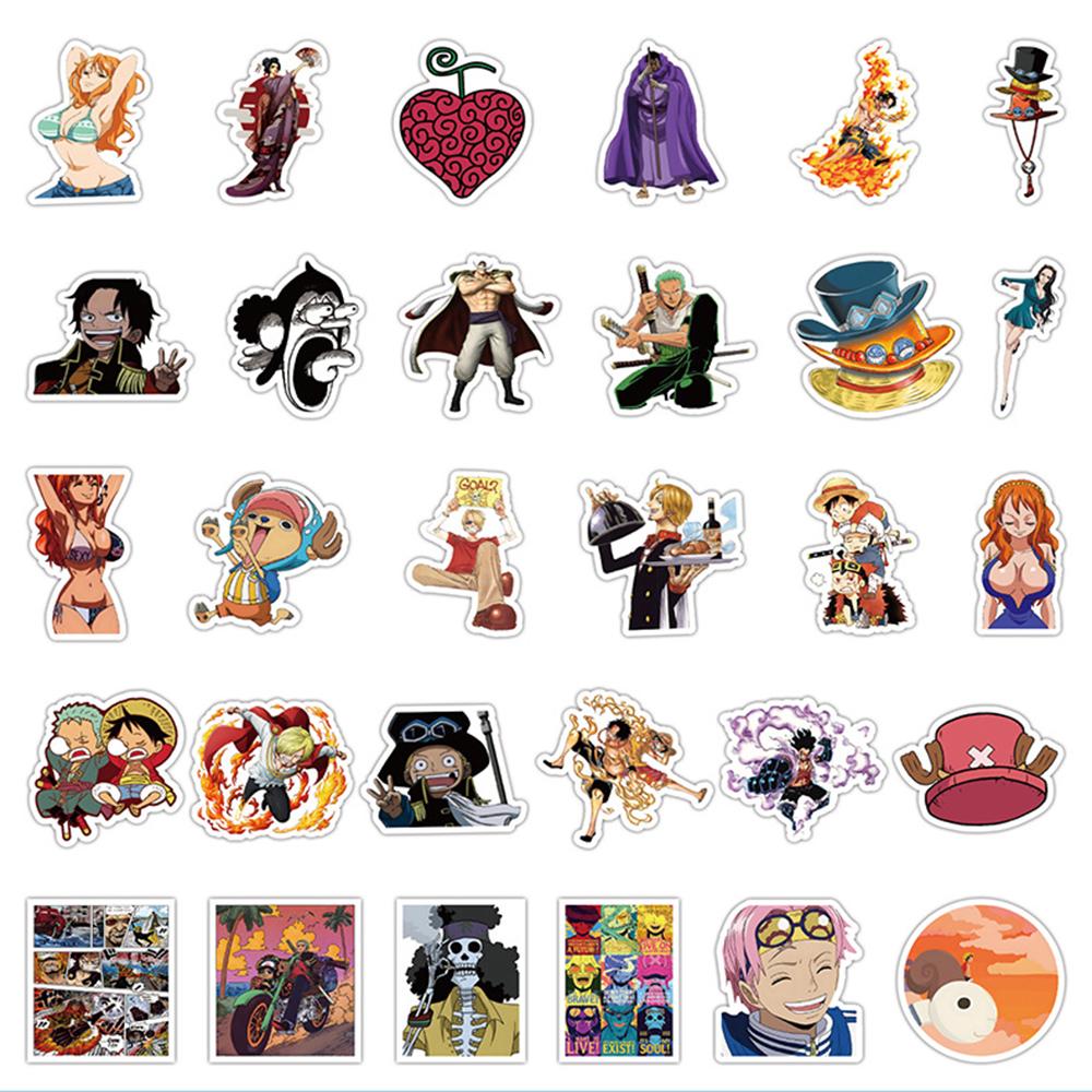 10/30/60pcs Classic Cartoon ONE PIECE Stickers Cute Luffy Joba Sanji Sticker DIY Skateboard Phone Case Laptop Waterproof Decal