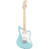 Squier E-Gitarre Mini Maple Daphne Blue mit Softcase Jazzmaster® HH, Griffbrett,