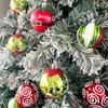 9PCS/SET Creative Plastic Christmas Balls Santa Claus Multicolor Christmas Balls Pendant 6CM Red Xmas Tree Ornaments Home Decor