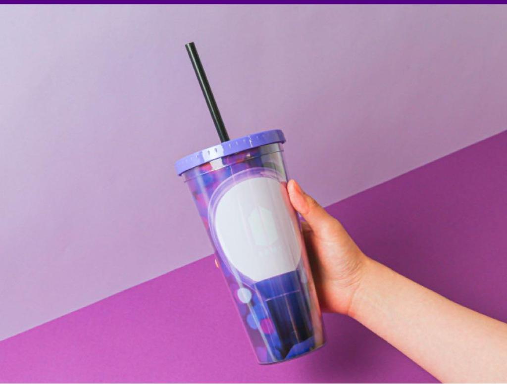 [USED] Korea Megabox Exclusive BTS ARMY Cup with Straw Bucket Limited Edition