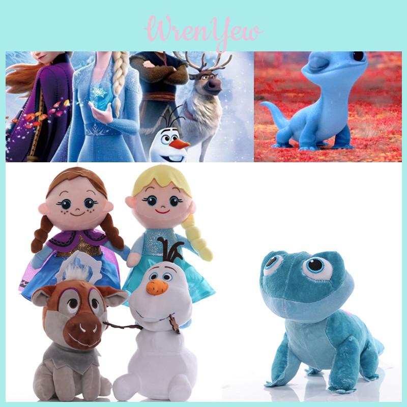 Boneca de Pelúcia Elsa&Anna Princesas Disney Frozen 2 Presente de Aniversário Para Crianças