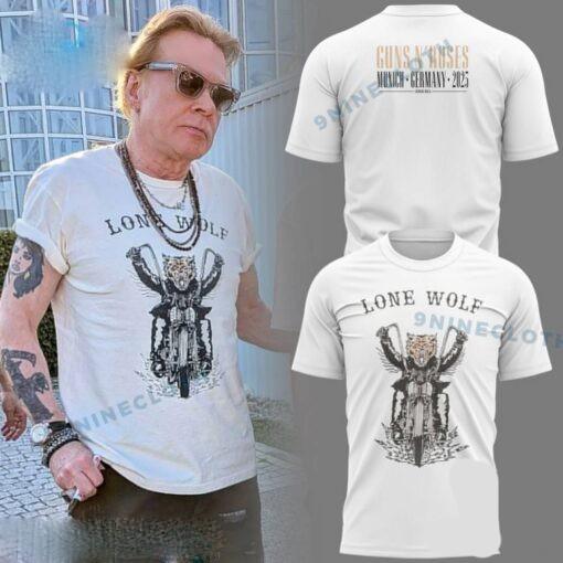 Guns N’ Roses Lone Wolf Munich Germany 2026 T-shirt All Size S-4XL Fan Gift L