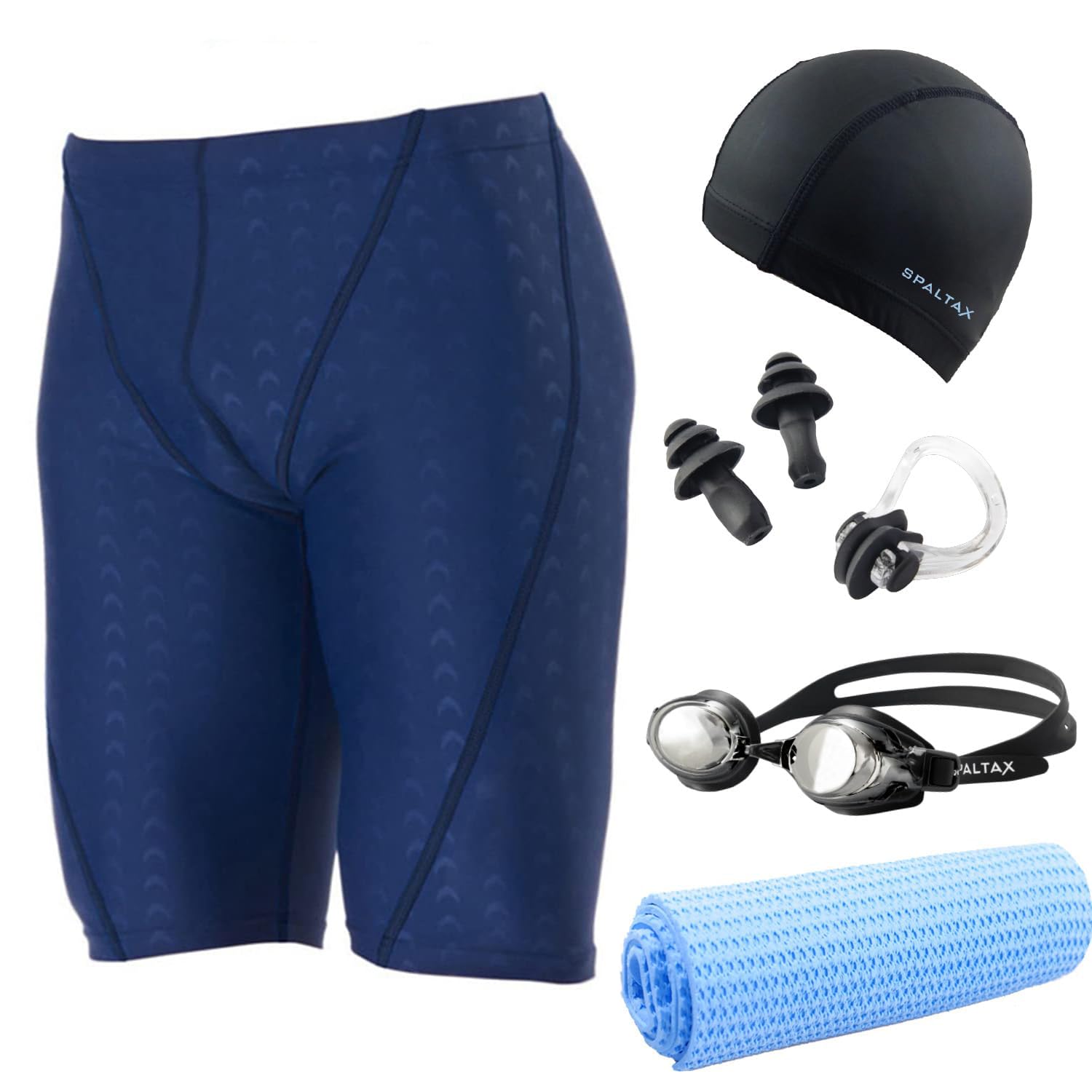 

Купальник Spartax Соревновательный Фитнес Купальник Соревновательный Плавательный Беруши Темно-синий x Мужской Набор из 6 предметов, Купальник, Мужской Набор, Мужской Купальник, Очки, Шапочка,