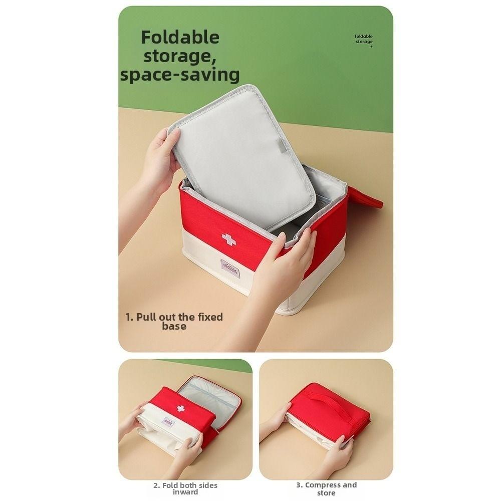 Empty Travel Pill Bottle Organizer Large Capacity Pill Pocket Portable Emergency Bag Outdoor