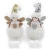 Xmas Tree Ornament Dolls Angel Gold Silver Hat Hanging for Doll Pendant Christmas Crafts Tree Hanging Ornaments for Home