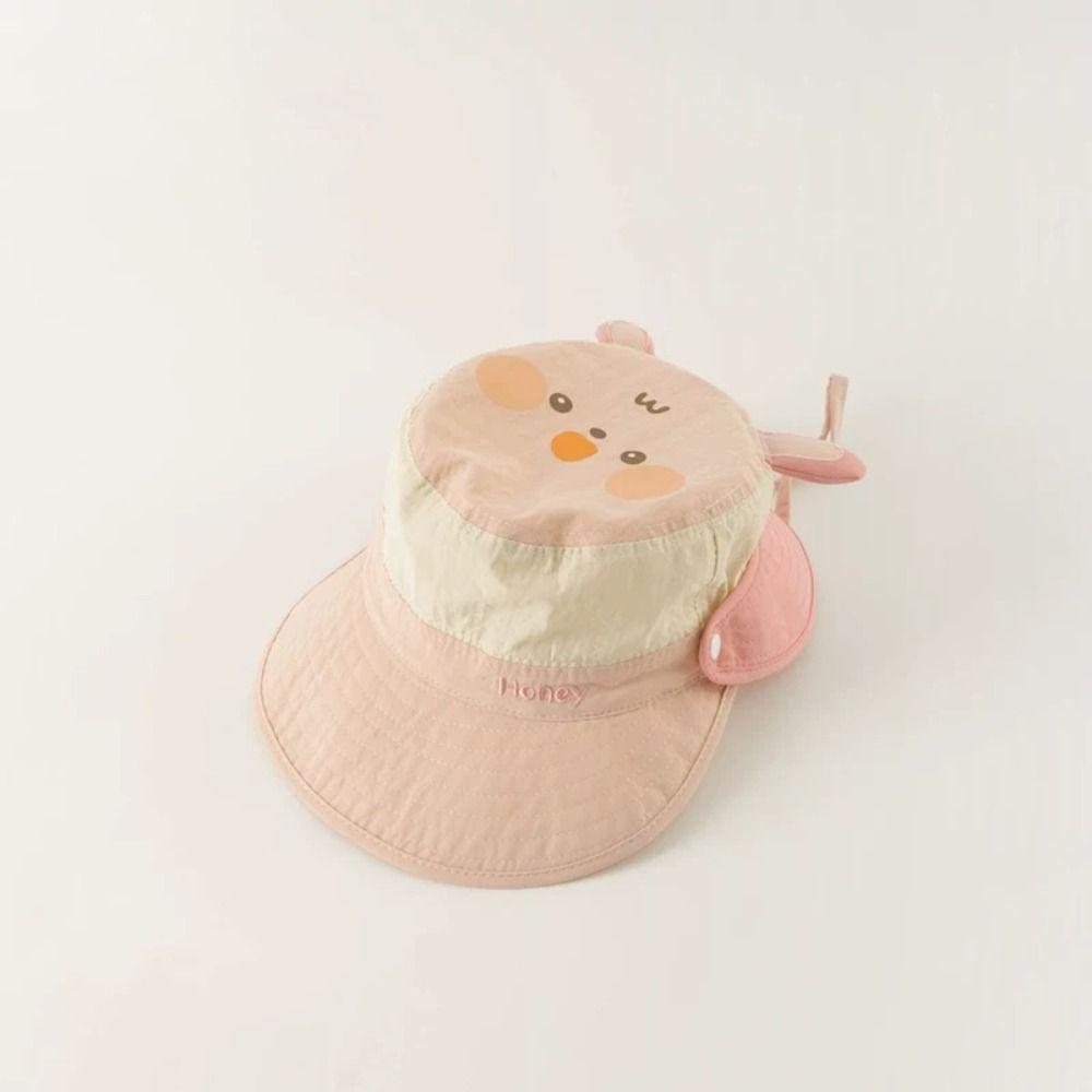 Quick-dry Summer Kid Sunhat Letter Embroidery Children's Fisherman Hat  Boy