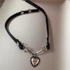 Kpop Punk Rock Heart Cross Star Pendant Beaded Necklace For Women Men Cool Hip Hop Street Grunge Y2K Charms Jewelry Accessories