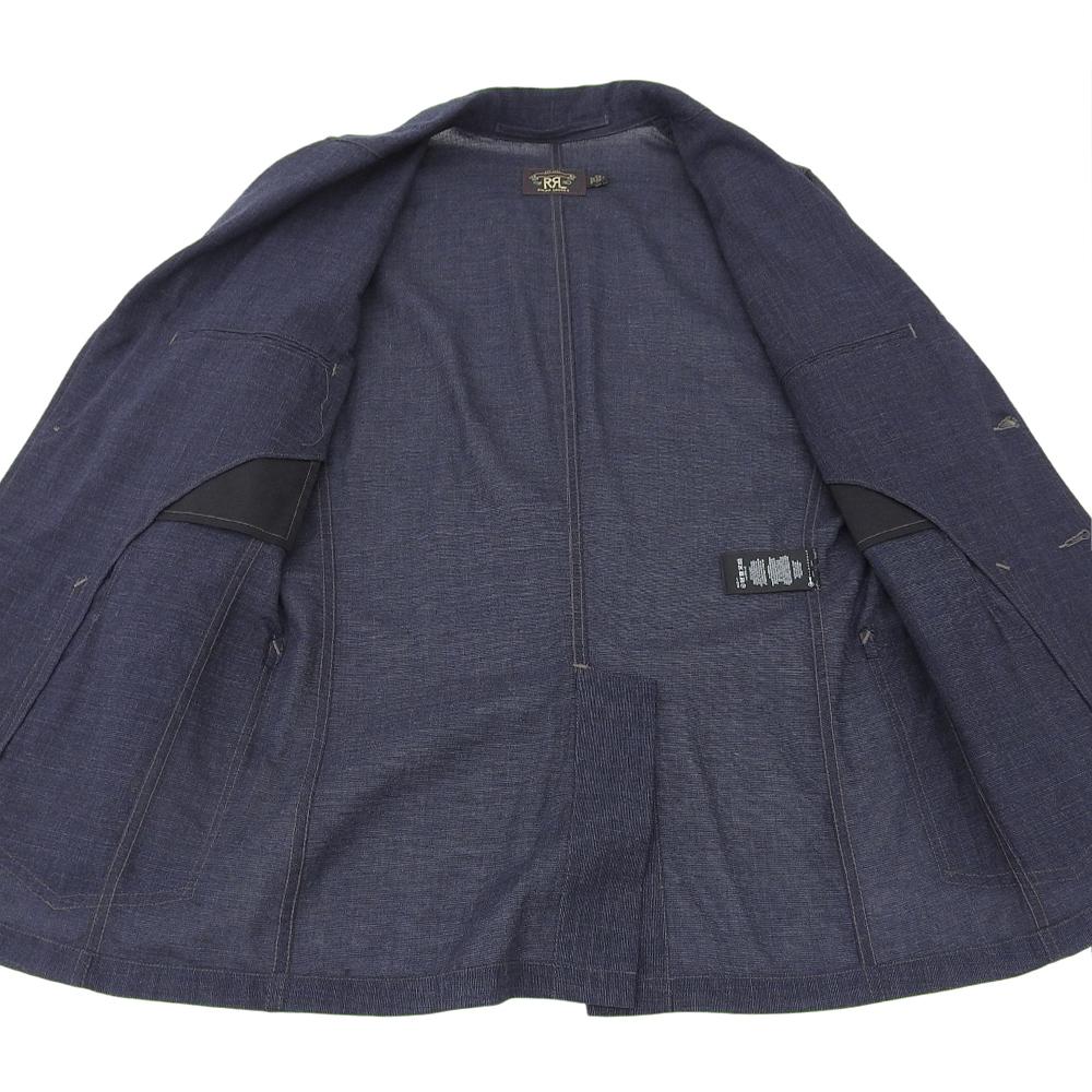 RRL Excellent condition cotton, wool, and linen pin check sport coat jacket for men, indigo, size M Jacket M IndigoUsed