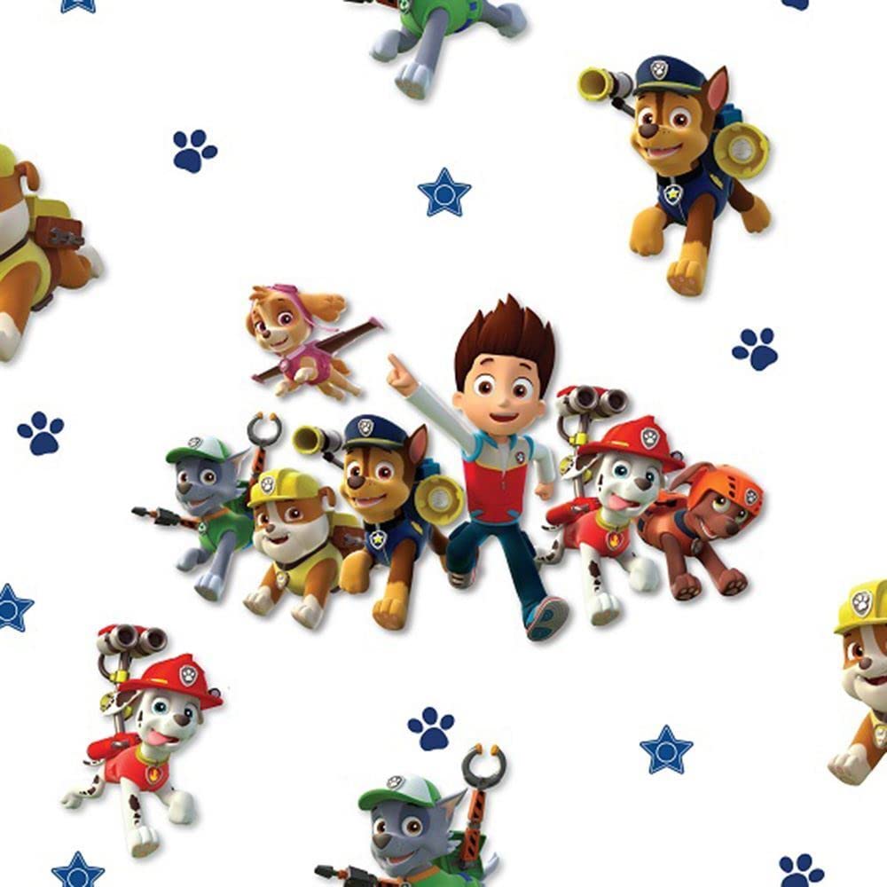 

4281 Paw Patrol Wallpaper, 53cm x 1005cm [Parallel Import]