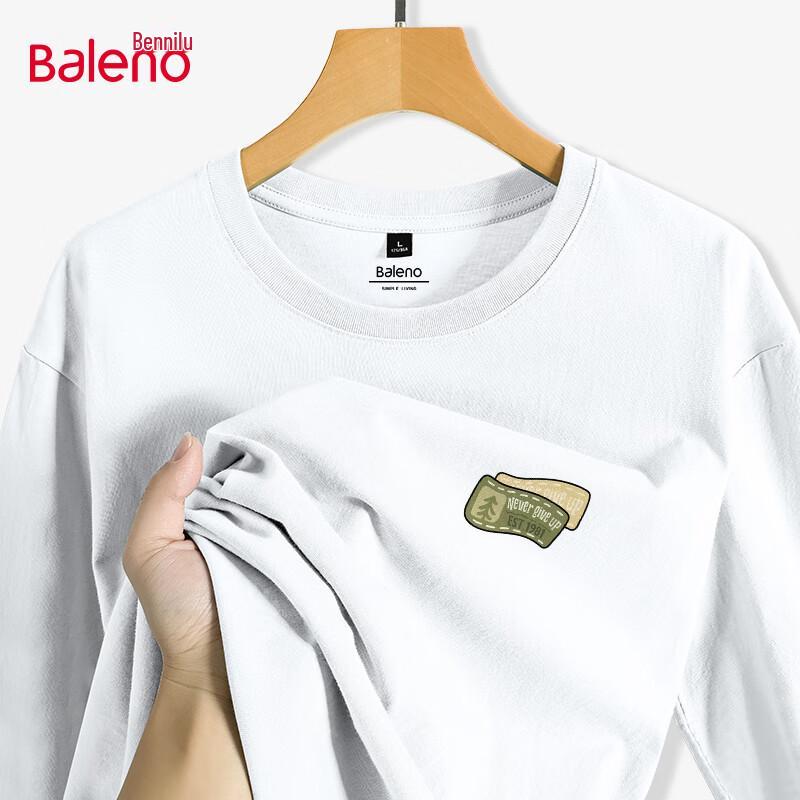 Baleno Men s Heavyweight Loose Fit Long Sleeve T-Shirt L