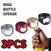 3PCS New Stainless Steel Creative Versatile Cool Finger Ring Bottle Opener Bar Beer Tools