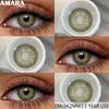 AMARA Brown Color Contacts for Eyes Makeup Eyes Lenses Gray Pupils Blue Eyes Contacts Colorful Makeup Black Lens for Party