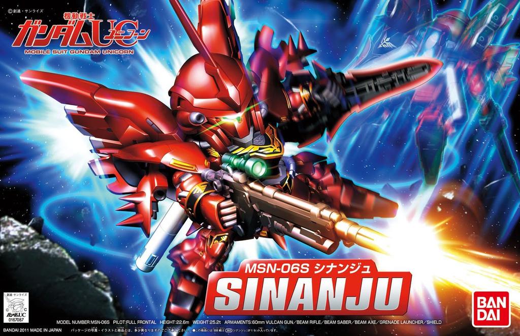 BB Senshi 365 Sinanju Suit Gundam MSN-06S (Mobilní UC)