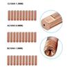 10-Pack Premium Copper 15AK MIG Welding Contact Tips 0.8/1.0/1.2mm M6x24mm Nozzles Welding Nozzle Set Torch Accessories