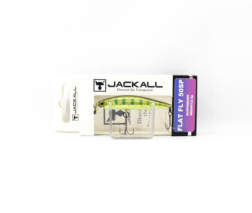 Jackall Plochý nástražní wobler Fly 50SP Suspend Zlatý pstruh jamame (4690)