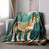 1pc Cheetah Print Blanket Lightweight Blanket Throw Blanket For Sofa, Bed, Travel, Camping, Livingroom, Office yy251010027