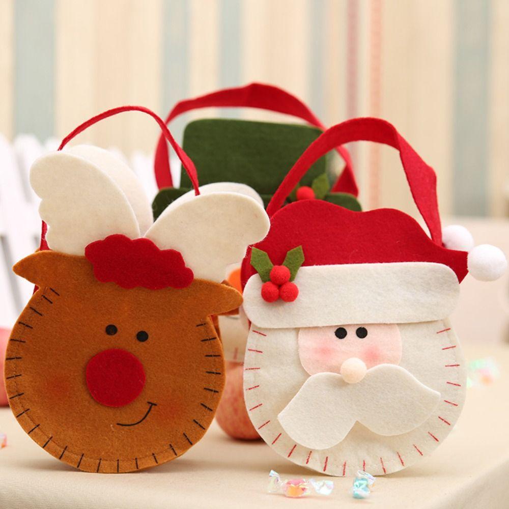 Bag For Children Kids Christmas Tree Decoration Christmas Gifts Bag Tote Bag Candy Bag Gift Pouch