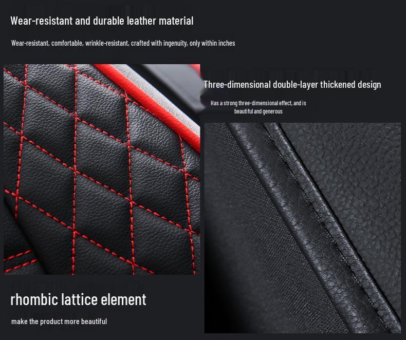 Universelles Diamantleder Autositzkissen: Atmungsaktiv, Vollständige Abdeckung für alle Jahreszeiten