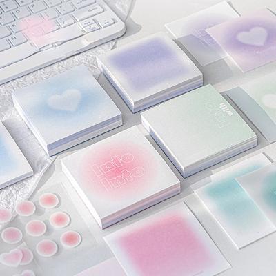 112 Blatt/Box Farbverlaufspapier Notizblock DIY Journal Scrapbooking Dekoration Niedliches Notizpapier Briefpapier