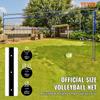 Sistema di Rete Portatile da Pallavolo per Esterni, Pali in Acciaio Regolabili in Altezza, Set da Pallavolo Professionale con Pallone in PVC, Pompa, Borsa per il Trasporto, Robusto