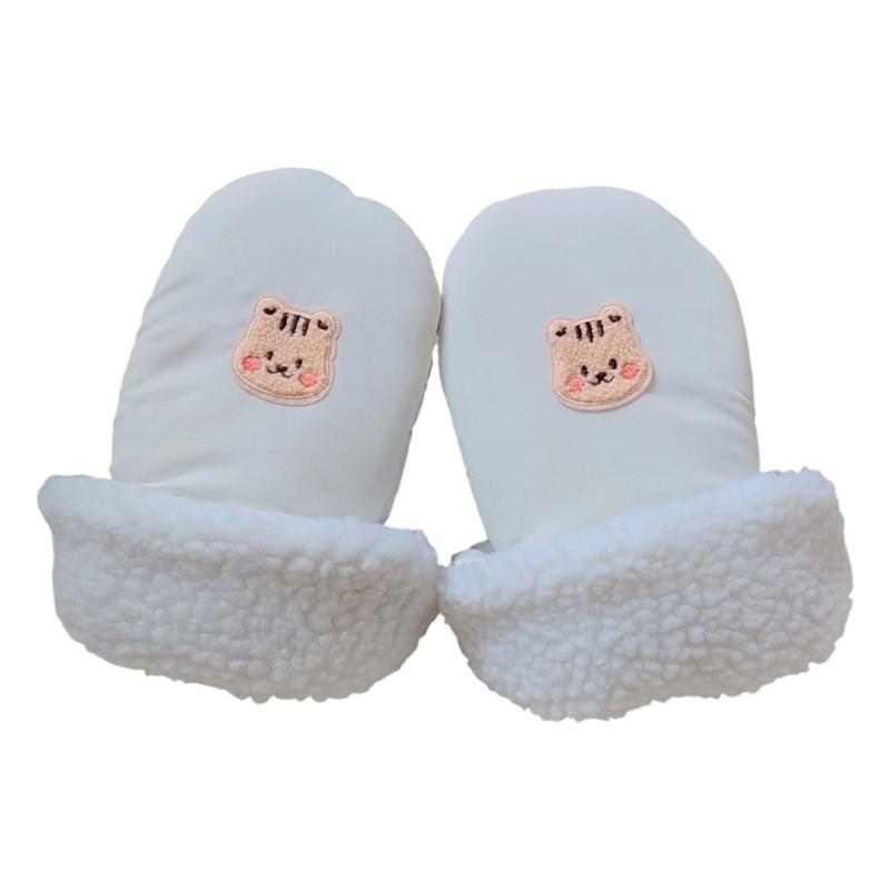

2 Piece Infant Strollers Mittens Features Breathable Lining Quick Attach Design Wind Resistant for Cold Weather