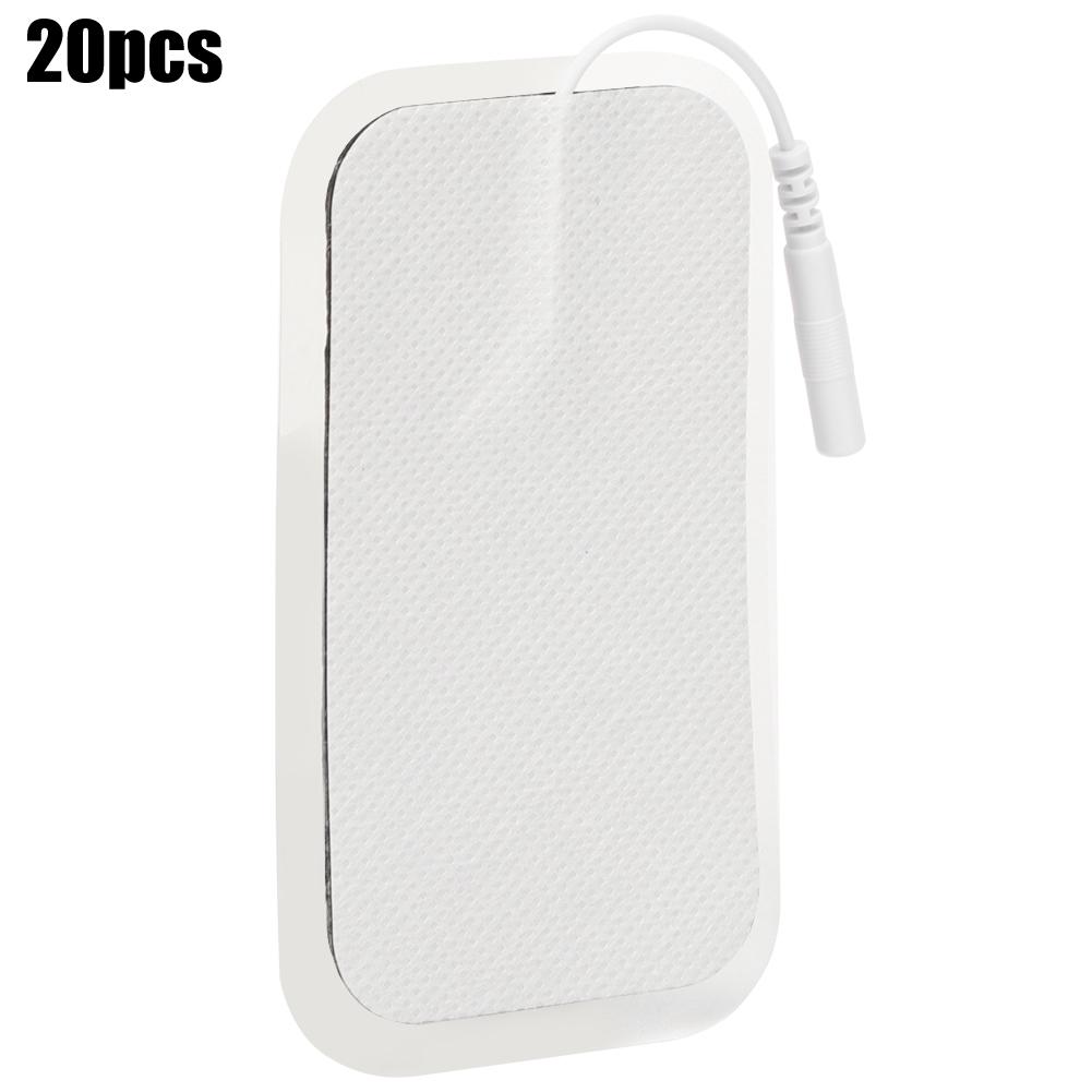 20Pcs 5x9cm Rectus Abdominis Muscle 2.0 Holes Electrode Slice Non Woven Fabrics Silicone Contact Pin Physical Therapy