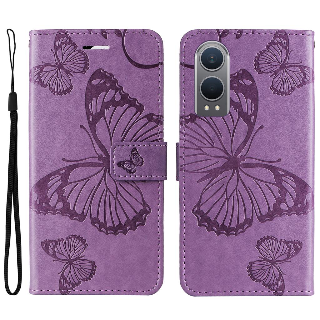 For OnePlus Nord CE4 Lite 5G/Oppo K12x 5G (China) Wallet Case Floral Butterfly Imprinted Leather Phone Cover Stand