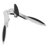 Can Opener Made Of Stainless Steel With A Rubber Handle