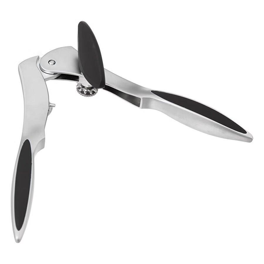 Can Opener Made Of Stainless Steel With A Rubber Handle