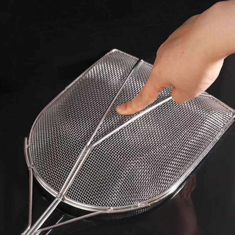 Stainless Steel Fryer Screen French Fries Frame Square Filter Net Encrypt Colander Strainers Shaped Frying Mesh Basket Strainer