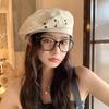 Summer  New Washed Denim Beret Women'S Retro Old Pography All-Match Large Head Circumference Face Small Painter Hat