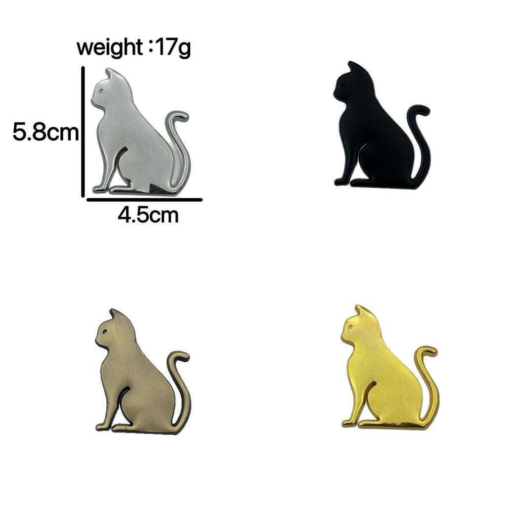 Adesivo Metallico per Auto Gatto Anime Carino - Decorazione Coda e Corpo