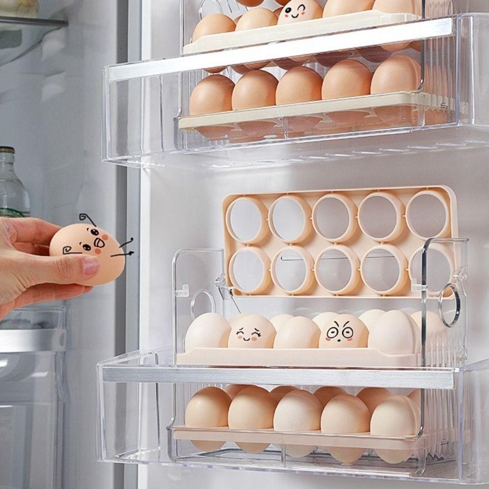 Große Kapazität Eieraufbewahrungsbox Platzsparende Eieraufbewahrungsschale Langlebiger Großer Eierhalter Küche