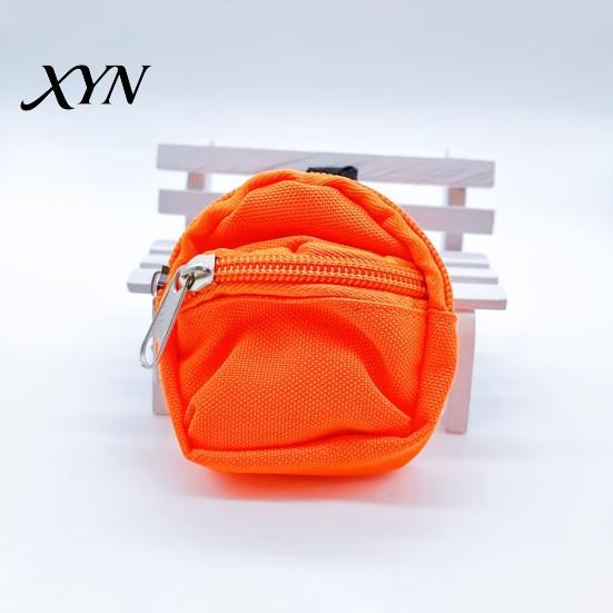 Compact Earphone Case Mini Backpack Coin Purse, Scratch Resistant Zippered Compartment Keychain Pouch Bag, Waterproof Oxford Cloth Decorative Bag