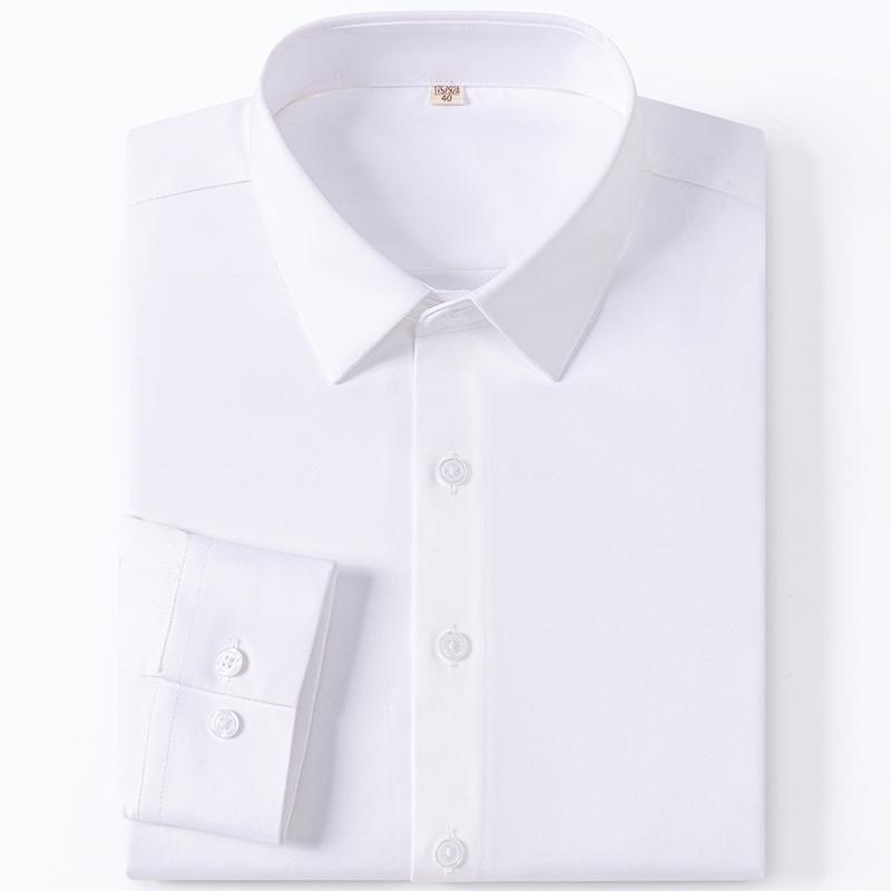 Men's High-End Stretch Non-Ironing Seamless Shirt Long Sleeve Spring and Autumn Youth Business Casual Shirt