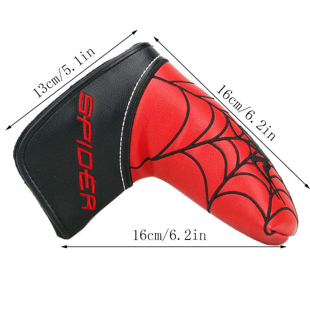 Spider Embroidered Golf Putter Head Cover