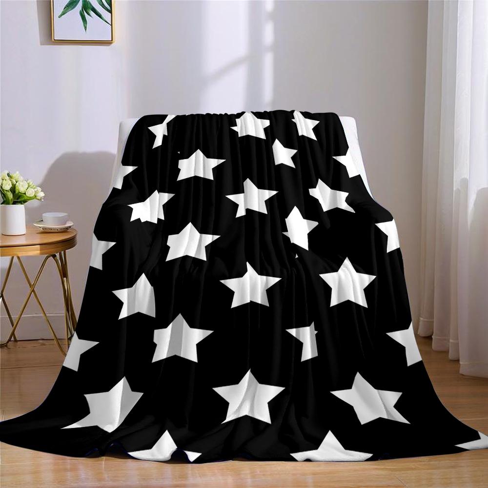 Coperta di Flanella Campo Stellato di Mezzanotte Calda Morbida Halloween Natale Divano Caldo Accogliente Decorazione Decorativa Regalo per Tutte le Stagioni