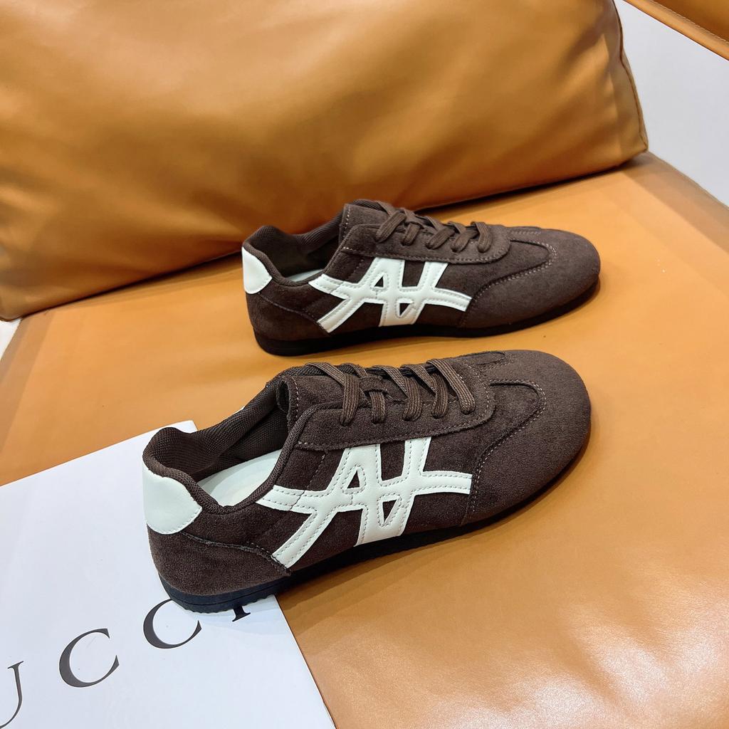 Dexun Schuhe Damen 2025 Herbst Neue Flachboden Vielseitige Kleine Weiße Schuhe Leichtgewichtige Weiche Sohle Zeigen Kleine Lässige Sportliche Board-Schuhe