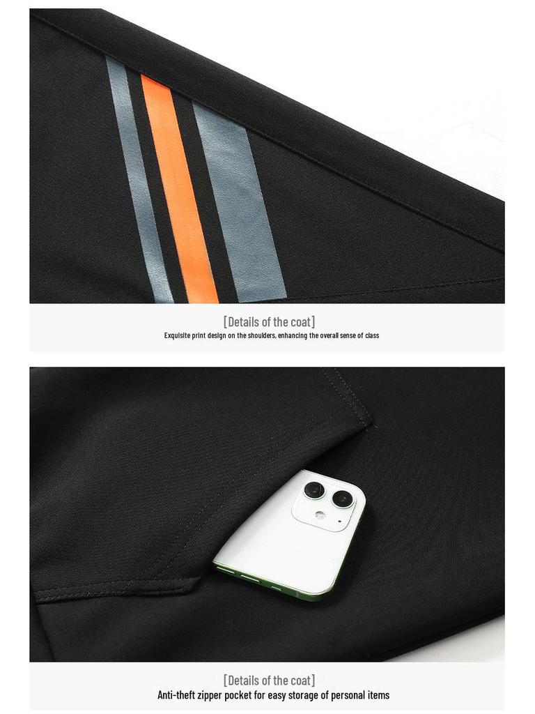 Men's Casual Spring/Autumn Tracksuit: 2024 Loose-Fit Running Cardigan Two-Piece Set