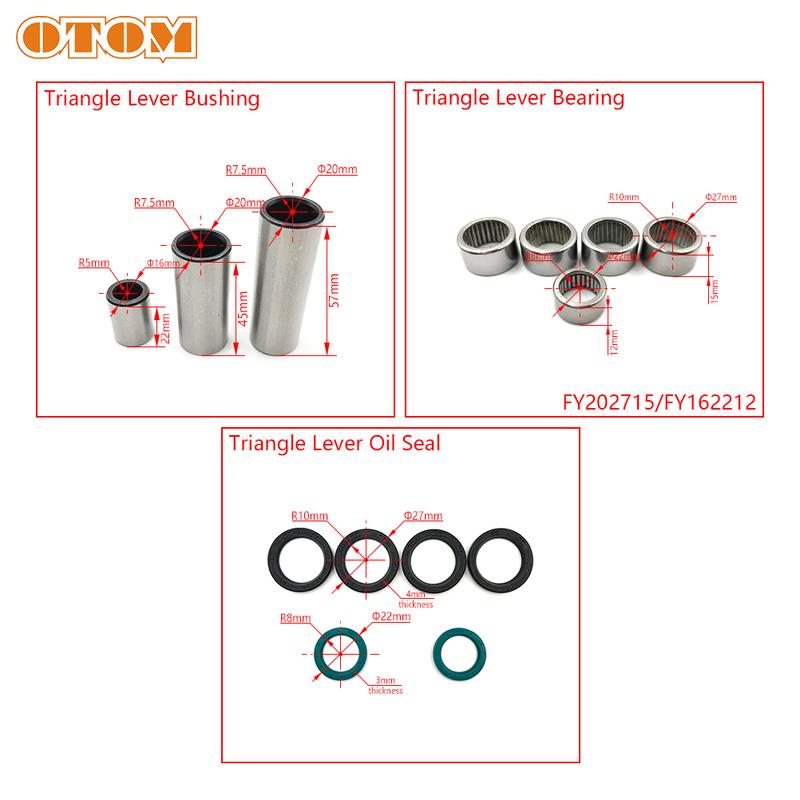 For SUZUKI DRZ400 DRZ400E RM125 RM250 Motorcycle Triangle Lever Linkage ARM Oil Seal Bushing Bearing Shock Maintenance Kit Parts