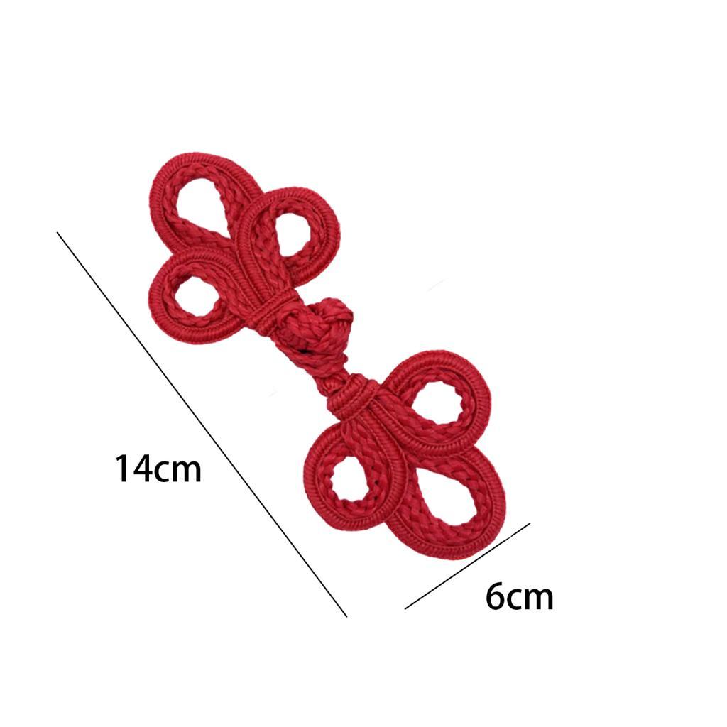 Retro Chinese Knot Button Handmade Nylon Cardigan Closure for Tang Suit Cloak Sweater Costume Sewing Projects