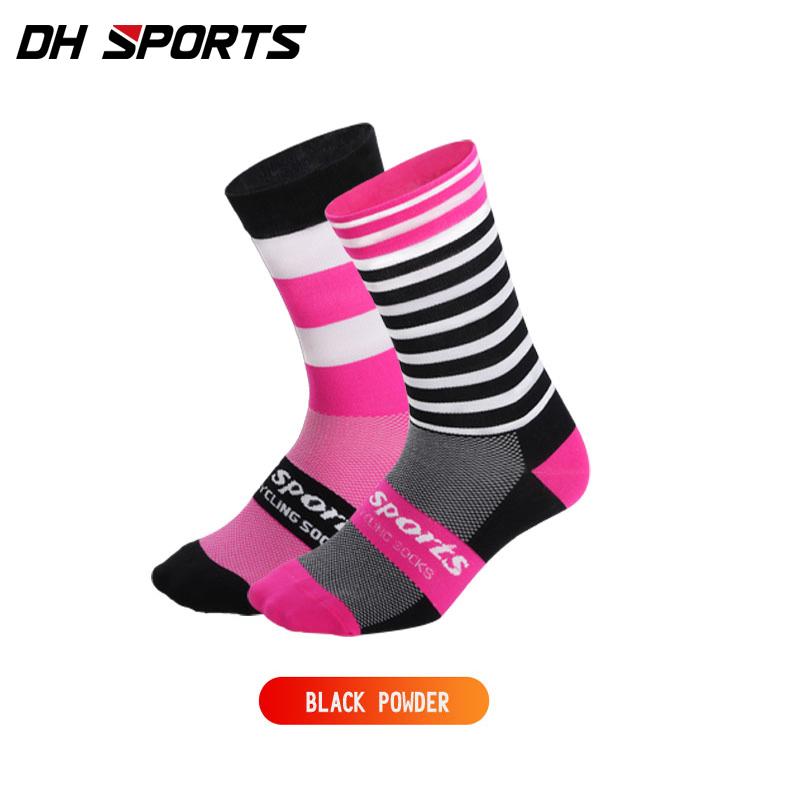 DH SPORTS Professional Cycling Socks Best Funky Breathable Wicking Road Bicycle Sport  Compression Running Socks