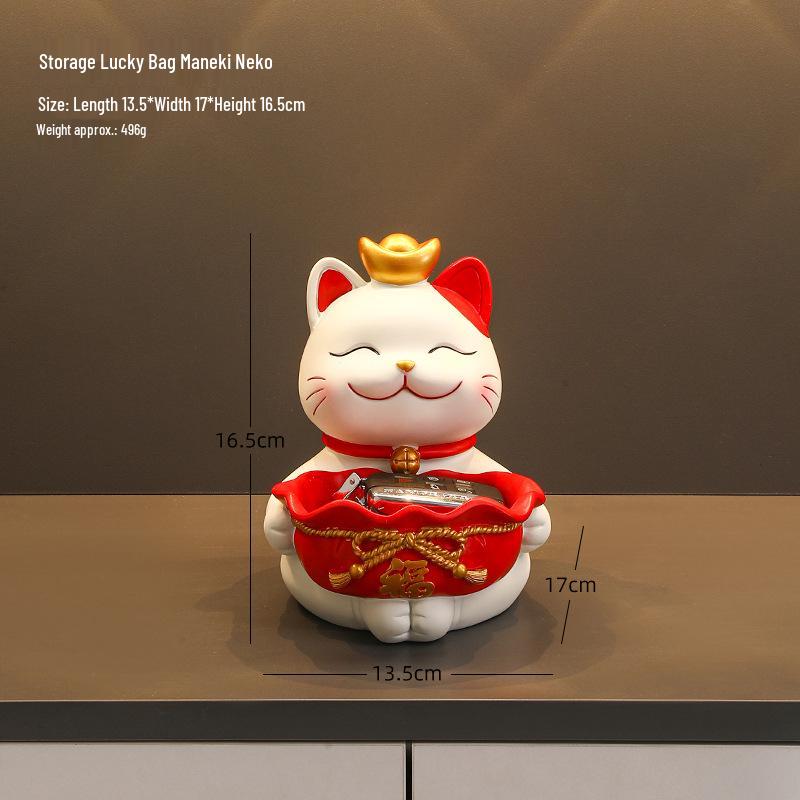 Cat Figurine - Perfect for Home Entry, Living Room, Wine Cabinet, or Shoe Cabinet Decoration; Ideal Housewarming Gift