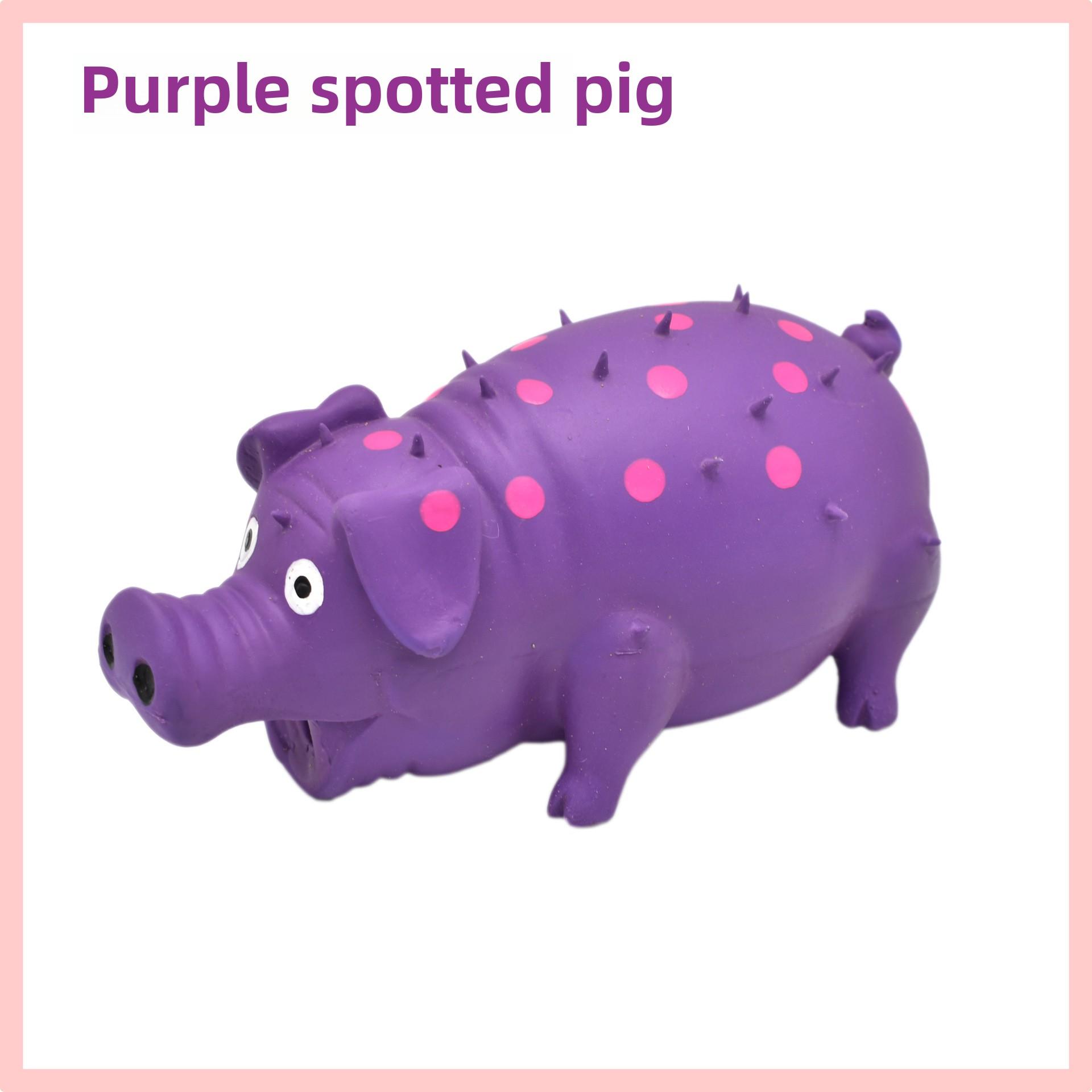 

1 шт., игрушка для собак в виде поросенка, интерактивная резиновая игрушка для жевания, прочная латексная игрушка в виде поросенка, которая хрюкает, для маленьких, средних и больших собак