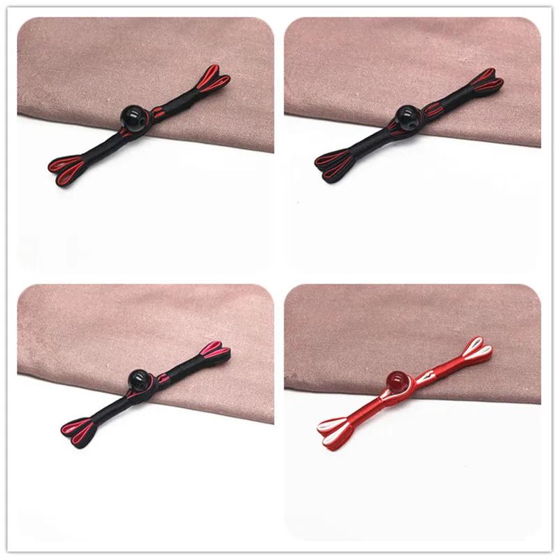 Imitation Jade Beads Cloth Button, Chinese Frog Closure Buttons, Knot Fastener, Decorative Cheongsam, 5 Pairs