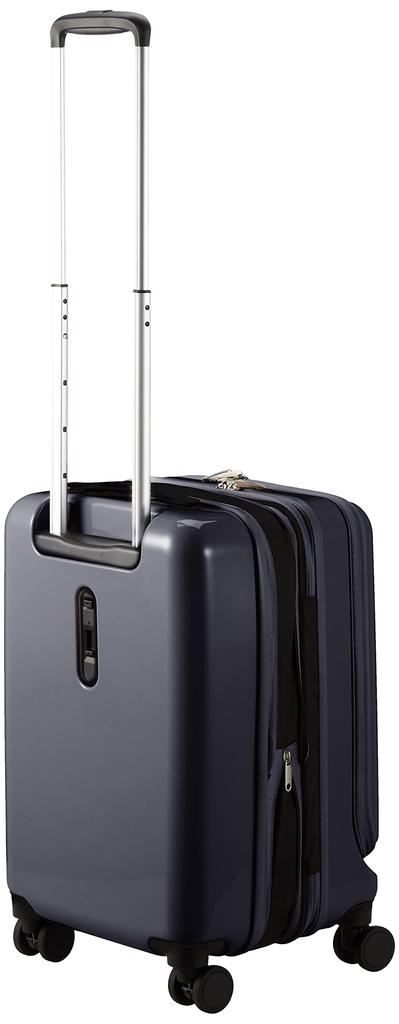 Suitcase Falls 41L Expandable function Caster stopper Front pocket included PC storage 55cm Gunmetal one size [Ace] No.06905 Carry-on 3.3kg (when