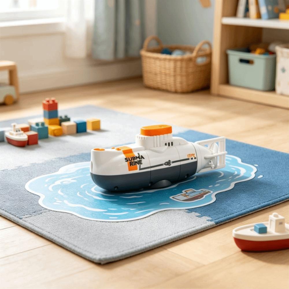 Simulation Model Mini RC Submarine Diving Function Diving Toy Remote Control Boat New Year Gift