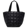 Bolsa Tote Acolchoada com Grade 26L Bolsas Tote Femininas Preto LW9EFBS-0001